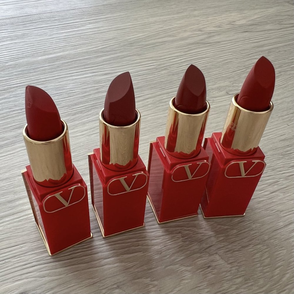 Valentino High Pigment Refillable Lipstick Bundle (Set of 4) – $220 VALUE